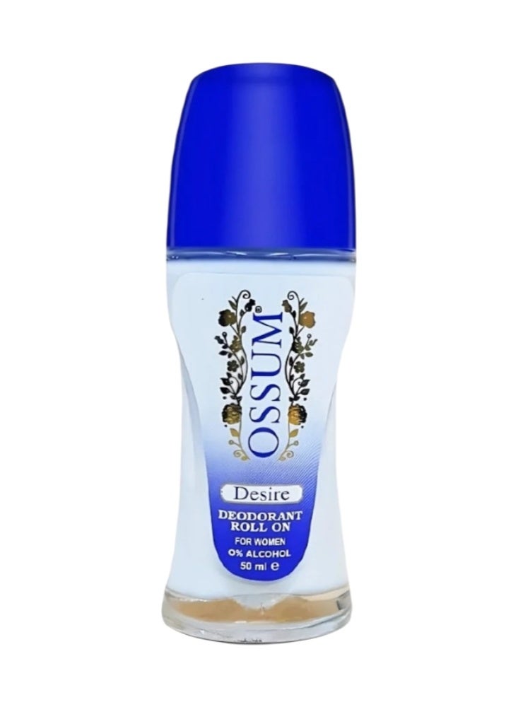 مزيل عرق ديزاير رول أون للنساء، خالٍ من الكحول، 50 مل